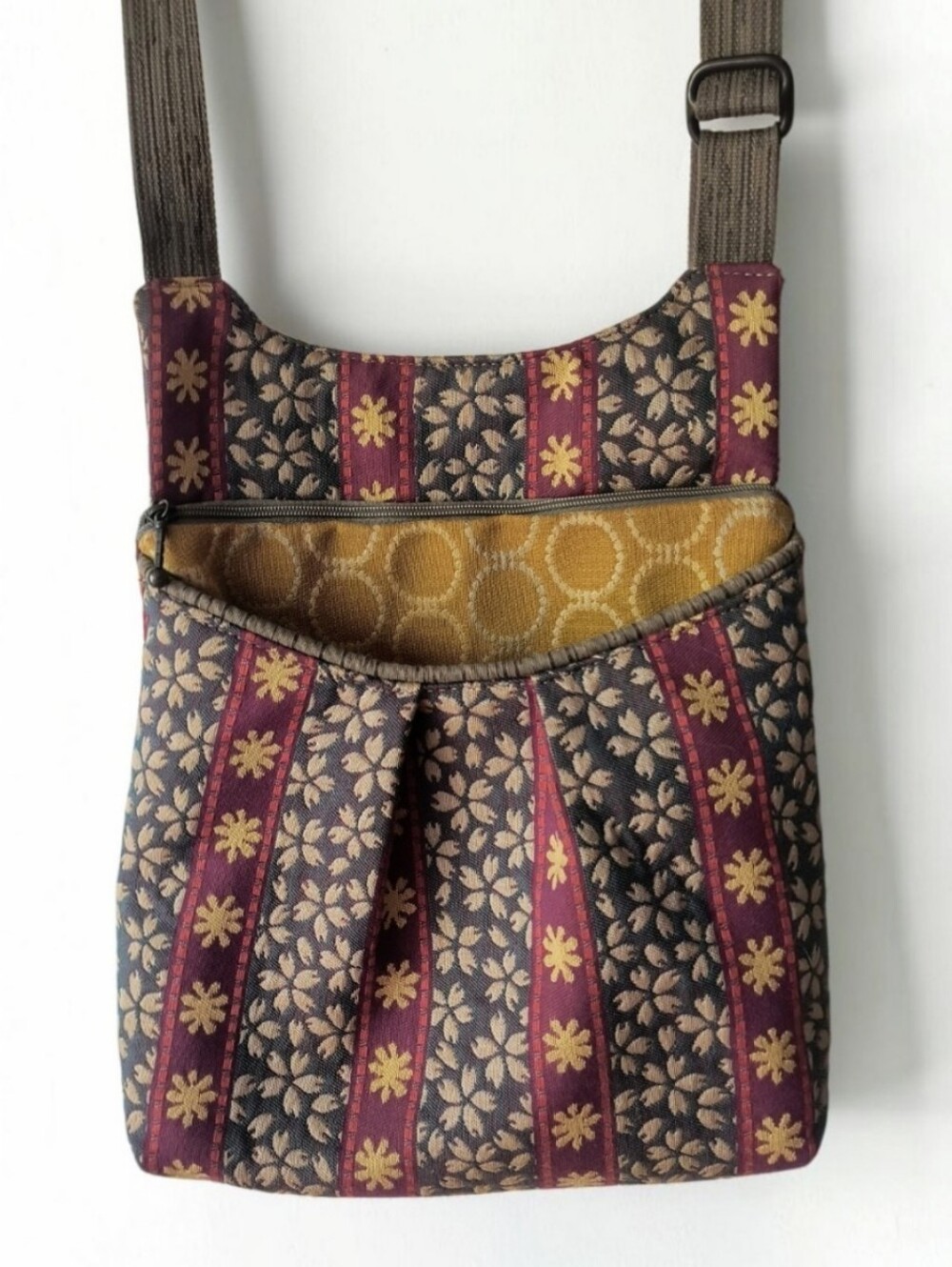 Maruca Crossbody Tapestry Bag 👜 Handmade Colorado Vegan Bohemian Floral Fall